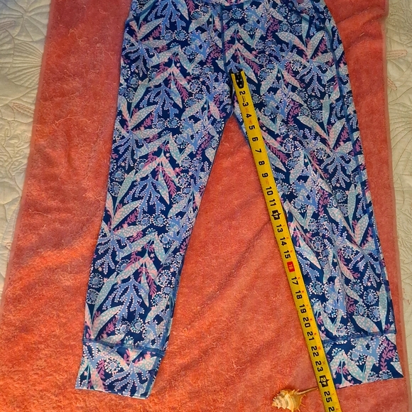 Lilly Pulitzer Leggings-High Rise Barton Blue Star Gazing NWT Medium - Picture 12 of 14
